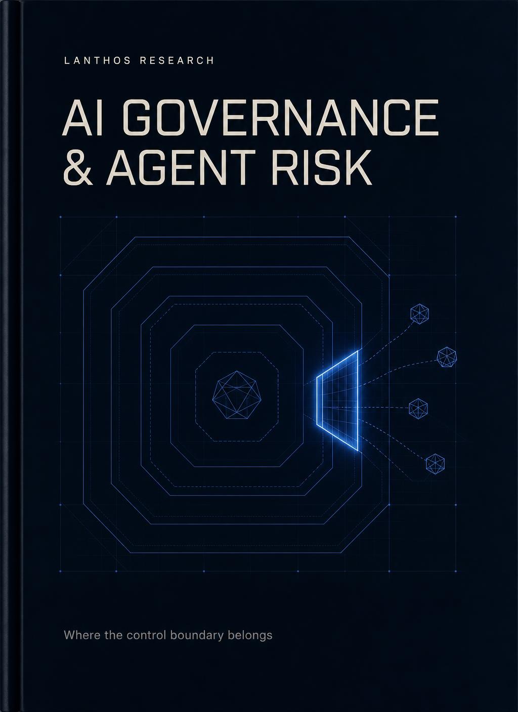Cover of the Lanthos report AI Governance & Agent Risk