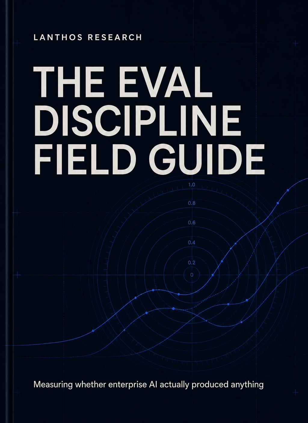 Cover of the Lanthos report The Eval Discipline Field Guide